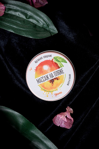 Массажная свеча с ароматом манго и папайи ToyFa «Массаж на пляже» 722002