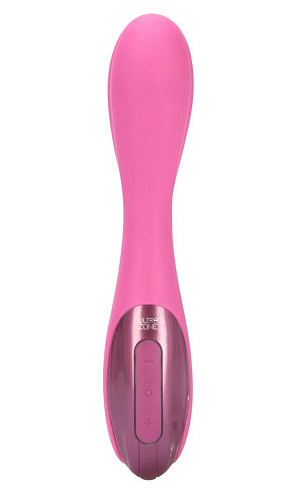 Розовый перезаряжаемый вибромассажёр Topco Sales Infinity 6x 1160019 (17,8 см)