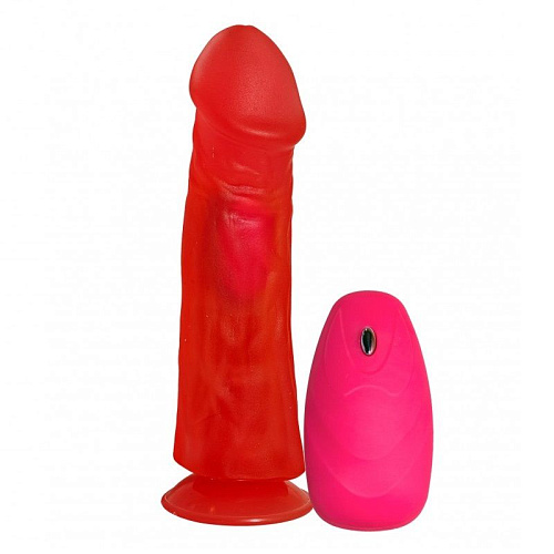 Розовый вибромассажёр с присоской Сумерки богов №27 314-27 BX DD (19,5 см)