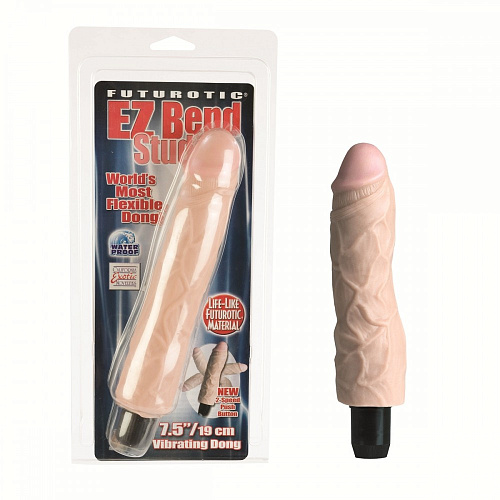 Реалистичный вибратор телесного цвета California Exotic Novelties Ez Bend Stud SE-0863-20-2 (20 см)