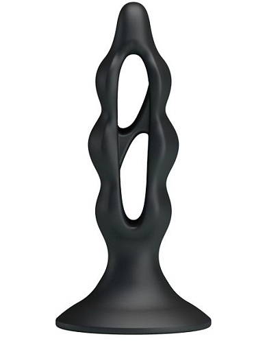 Анальный стимулятор простаты чёрном цвете Baile Fabulous LKS201 (12,2 см)