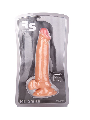 Телесный фаллоимитатор средних размеров на присоске ToyFa 582003 (17 см)