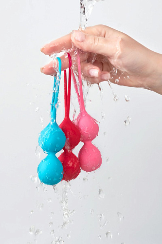 Разноцветный набор из 3 двойных вагинальных шариков Satisfyer Balls J01511N