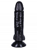 Чёрный фаллоимитатор-реалистик на присоске Сумерки богов №4 351-04 BX DD (17 см)