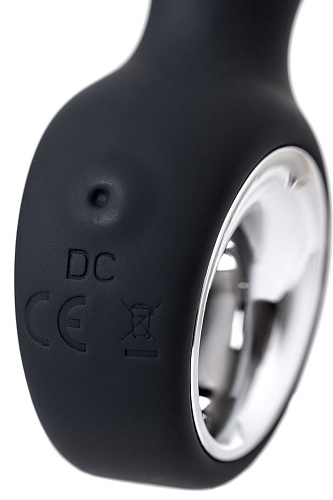 Чёрно-серебристый анальный стимулятор POPO Pleasure Sagitta 731447 (15 см)