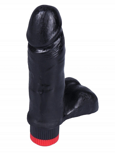 Чёрный вибратор-реалистик Сумерки богов №4 352-04 BX DD (17 см)