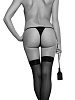 Чёрная шлёпалка Sportsheets и Sex Mischief Riding Crop SS10079 (43 см)