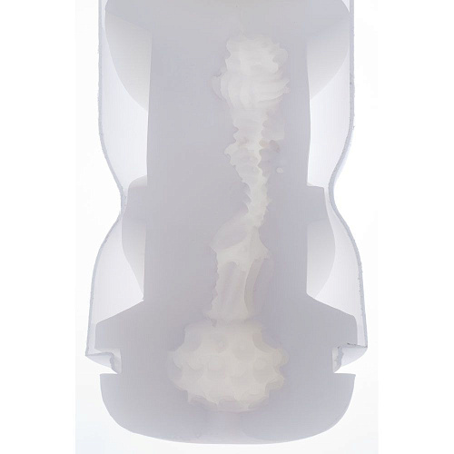 Мастурбатор белого цвета с тугим тоннелем Genmu Pinky Touch  GM00031