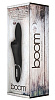 Чёрный вибратор с клиторальным стимулятором-колёсиком Shots Media BV BOOM Cyclone BOOM013BLK (23 см)