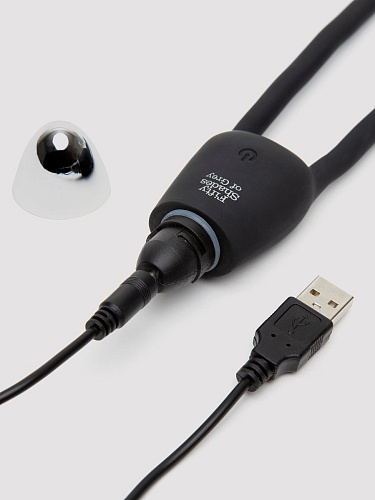 Чёрный вибратор для пар Fifty Shades of Grey Relentless Vibrations Remote Couples Vibrator FS-80008