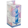 Голубая фигурная анальная вибропробка Lola toys Spiral Anal Plug 5008-02lola (12 см)