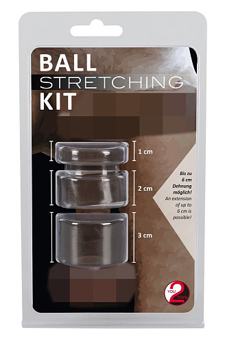 Дымчатый набор для фиксации и утяжки мошонки Orion Ball Stretching Kit 05176310000