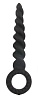 Чёрный анальный стимулятор с ограничителем Bior toys SEM-55086 (16 см)