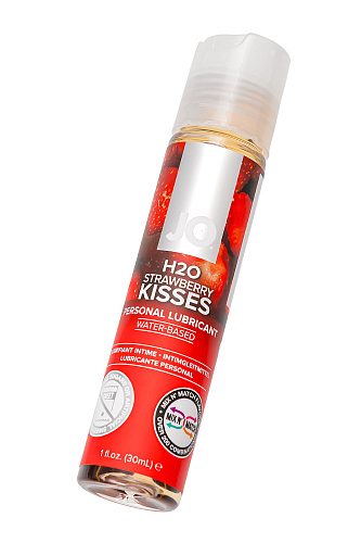 Смазка с ароматом клубники System JO Flavored Strawberry Kiss (30 мл)