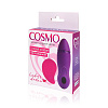 Розовый вибромассажёр с пультом управления вибрацией Bior toys Cosmo CSM-23108
