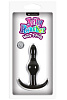 Чёрная анальная пробка NS Novelties Jelly Rancher T-Plug Wave NSN-0451-23 (9,7 см)