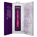 Розовый волнистый вибромассажёр с изменяемой частотой вибраций Sextoy 2011 W1 (13 см)