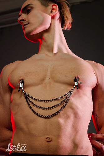 Зажимы на соски с тройной цепочкой Lola toys Uncensored 1139-01lola