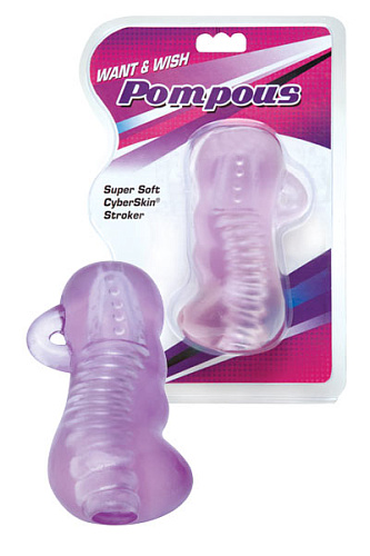 Мастурбатор с кольцом-держателем в фиолетовом цвете Dream Toys 20320