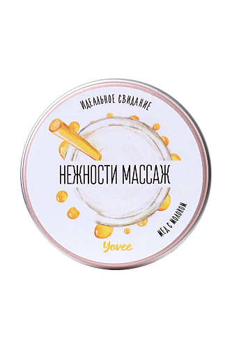 Массажная свеча с ароматом меда с молоком ToyFa «Массаж нежности»  722004