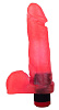 Розовый гелевый вибромассажёр в виде фаллоса LOVETOY (А-Полимер) 221500 (19 см)