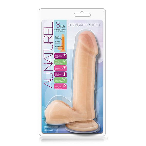 Телесный фаллоимитатор Blush Novelties 8 Inch Sensa Feel Dildo BL-36463 (20,3 см)
