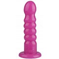 Розовый анальный рельефный стимулятор Сумерки богов 1015-96 BX DD (22 см)