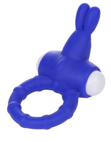Фиолетовое виброкольцо с зайчиком для клиторального массажа Lovetoy Power Rabbit Clit Cockring LV1423-purple