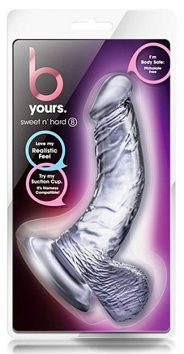 Прозрачно-сиреневый фаллоимитатор Blush Novelties Sweet n Hard 8 BL-16489 (18,4 см)