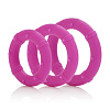Набор розовых эрекционных колец California Exotic Novelties Posh Silicone Love Rings SE-1369-10-3