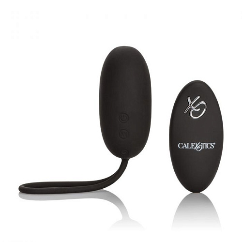 Чёрное виброяйцо из силикона California Exotic Novelties Silicone Remote Rechargeable Egg SE-0077-30-3