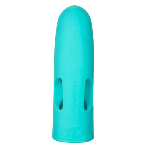 Бирюзовая вибронасадка на палец California Exotic Novelties Marvelous Tickler SE-4409-50-3 (10,25 см)