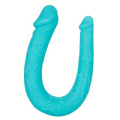 Бирюзовый двусторонний фаллоимитатор California Exotic Novelties Silicone Double Dong AC/DC SE-0311-75-2 (30,5 см)