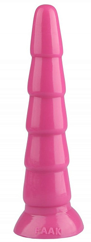 Розовый анальный рельефный стимулятор Сумерки богов 1017-49 BX DD (27 см)