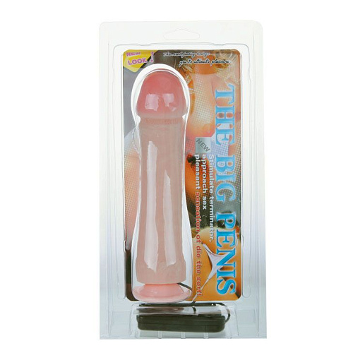 Вибратор с присоской телесного цвета Baile The Big Penis BW-007012Z (26,5 см)