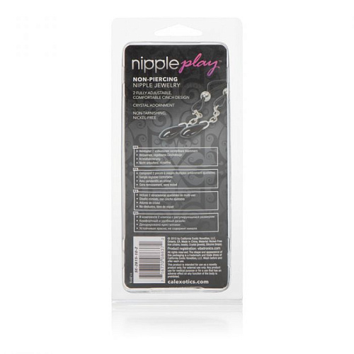Зажимы на соски California Exotic Novelties Nipple Play Non-Piercing Nipple Jewelry Onyx SE-2615-10-2