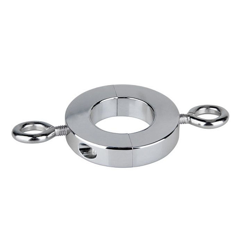 Растяжитель мошонки из стали с петлями для подвешивания грузов (малого размера) Erotic Fantasy EF-HM-021