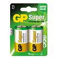 Батарейки в блистере Элементы питания Super LR20 алкалин GP 13A-CR2 (тип LR20, 2 шт)