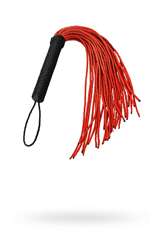 Красно-чёрный флоггер из верёвки ToyFa Theatre 700040 (48,5 см)