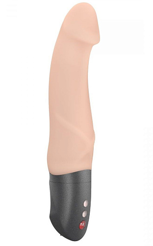 Телесный вибратор с чуть загнутой головкой Fun Factory Mr Boss 07304 (20,2 см)