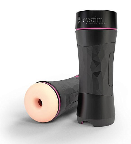 Телесный мастурбатор в тубе MyStim Oh Push me Donut 46374