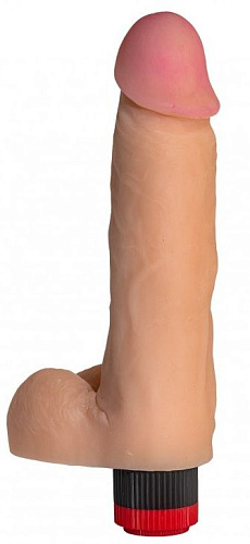 Телесный реалистичный вибратор Сумерки богов №63 3202-63 BX DD (19 см)