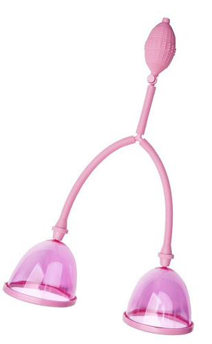 Вакуумный массажёр розового цвета для груди ToyFa 889005