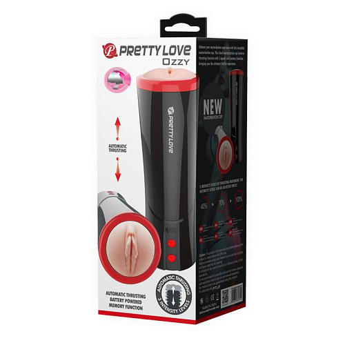 Автоматический мастурбатор-вагина с голосовым сопровождением Baile Ozzy BM-00900T54S