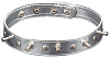 Серебристый ошейник с шипами Sitabella 5034-6