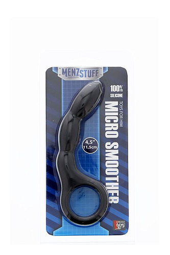 Чёрный массажёр для анальной стимуляции Dream Toys MENZSTUFF MICRO SMOOTHER 20976