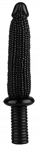 Чёрный анальный реалистичный стимулятор Сумерки богов «Кукуруза» 1015-83 BX DD (33,5 см)