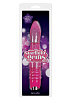 Розовый блестящий вибромассажёр NS Novelties Starlight Gems Vela Vibrating Massager NSN-0275-44 (23,5 см)