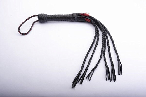 Чёрная кожаная плеть Sitabella 4027-1