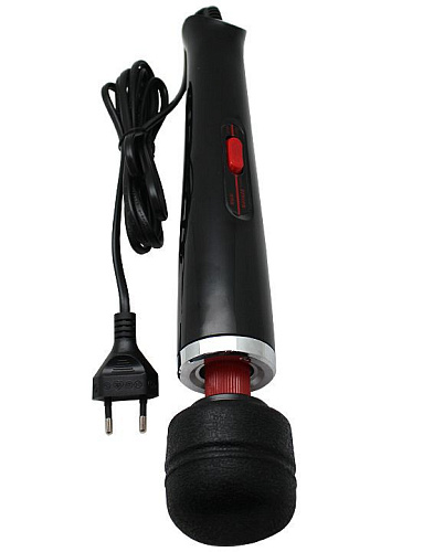 Чёрный жезловый вибратор с 2 скоростями Eroticon 30436